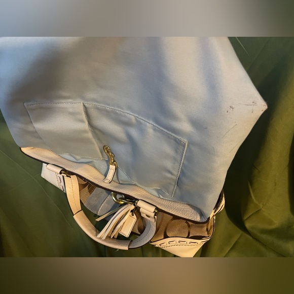 COACH SIGNATURE HAMPTON JACQUARD SUEDE STRIPE - Picture 13 of 13